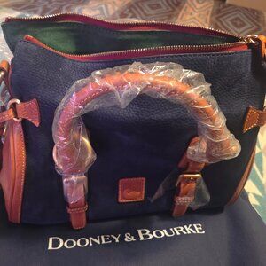 Dooney and Bourke Jones Satchel NWT Rare Nubuck And Smooth Leather!